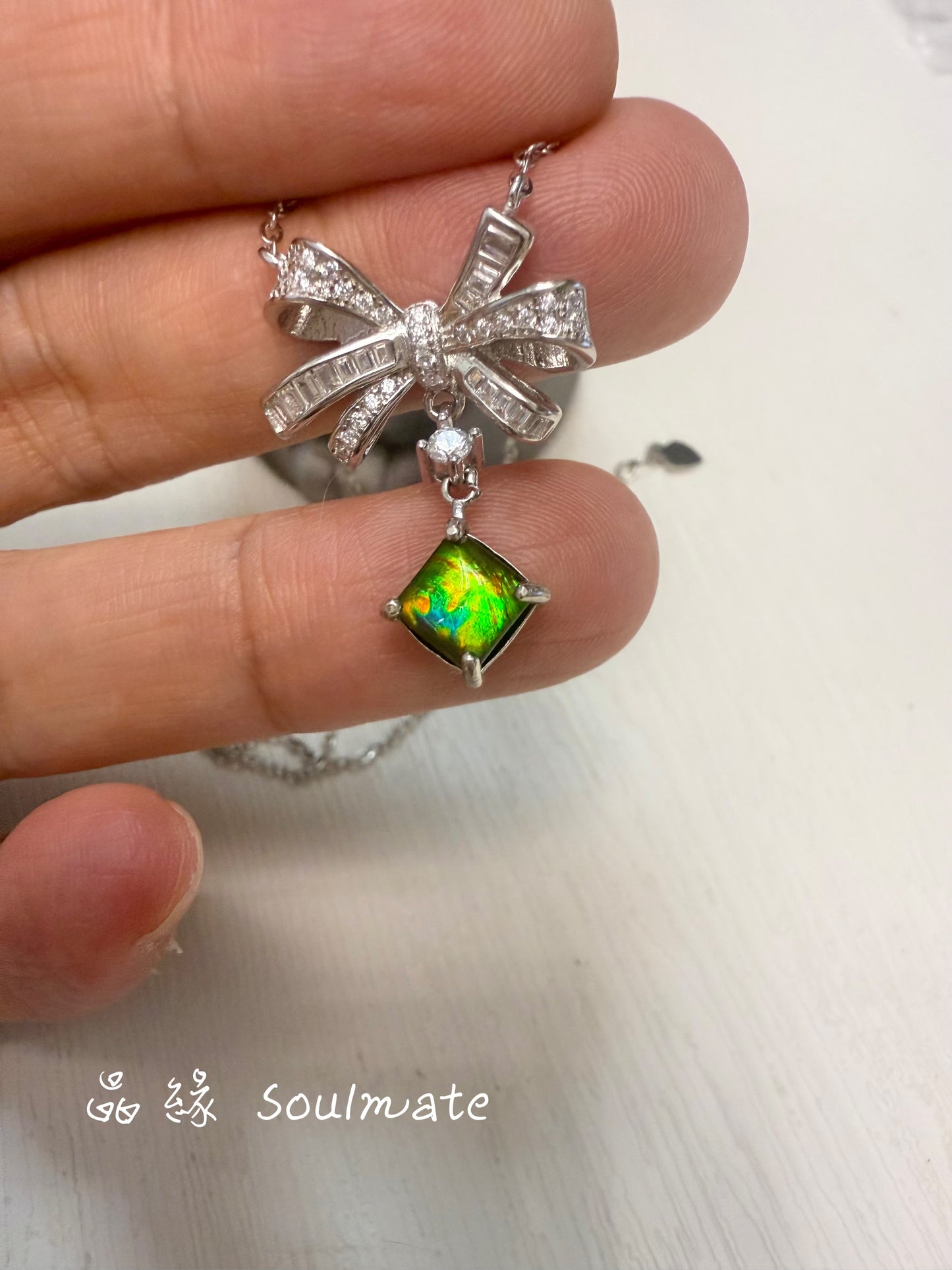 斑彩石頸鏈 6mm