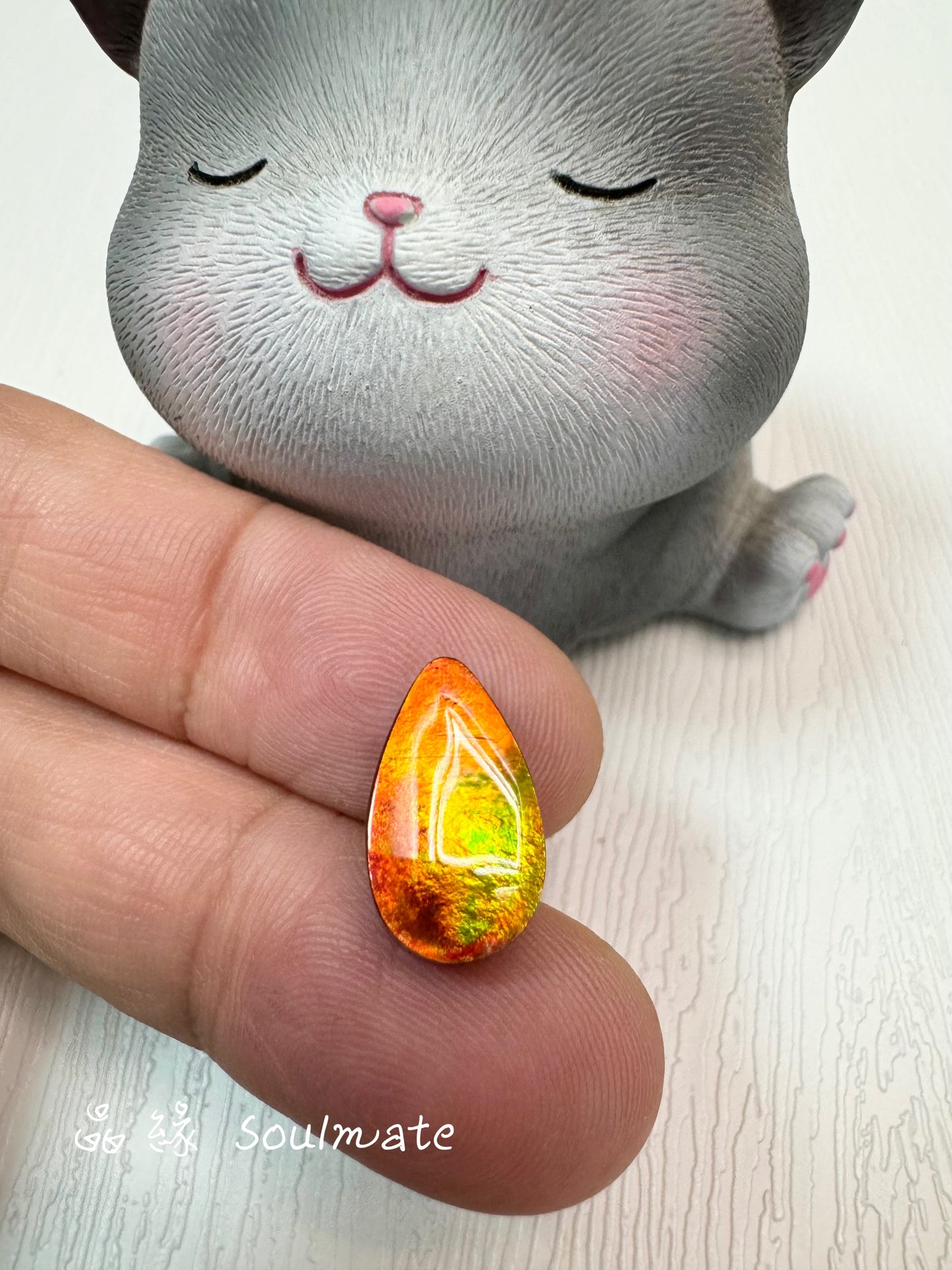 斑彩石裸石 9x15mm