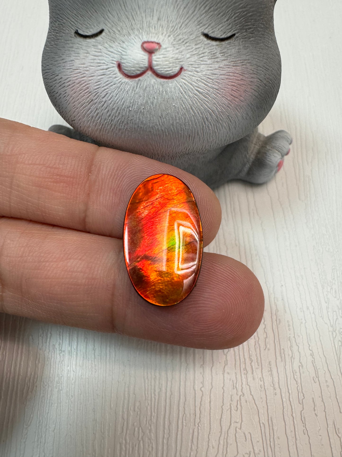斑彩石裸石 12x21mm