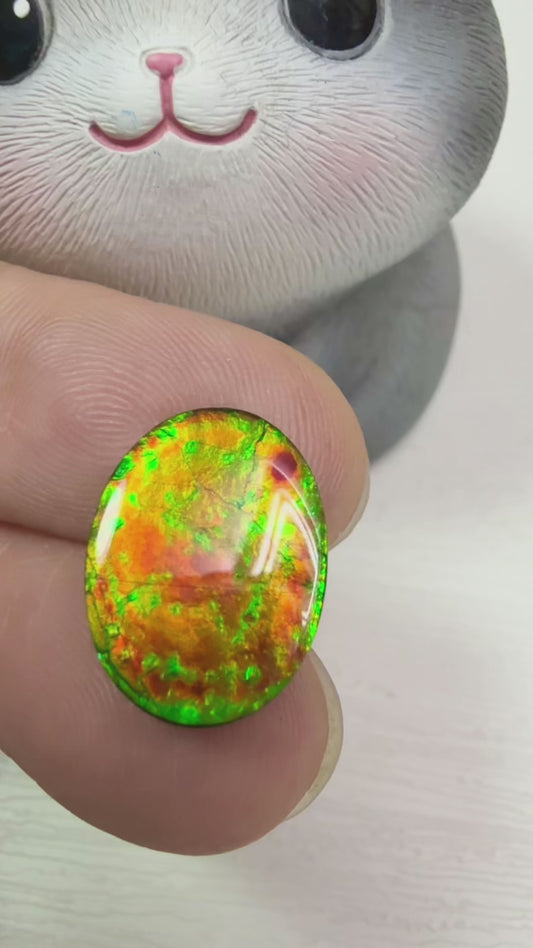 斑彩石裸石 12x16mm