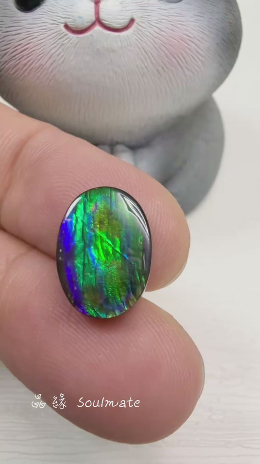 斑彩石裸石 10x14mm